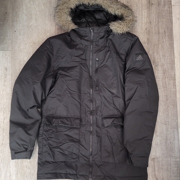 adidas Other - Adidas down jacket W/hood men's medium